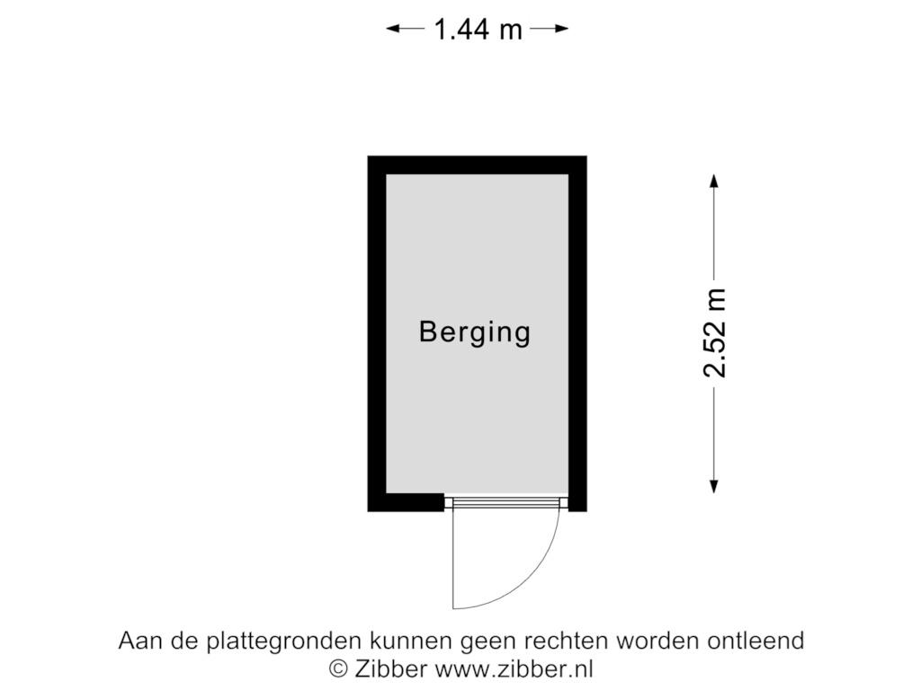 Bekijk plattegrond van Berging van Duindistel 46