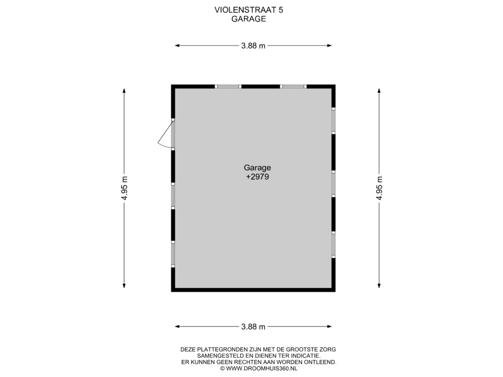 Bekijk plattegrond van Berging van Violenstraat 5