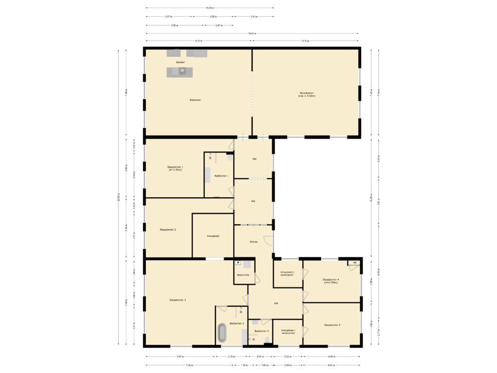 Bekijk plattegrond van begane grond van Julianastraat 9