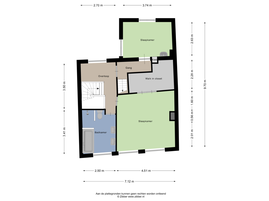 Bekijk plattegrond van Eerste Verdieping van Noordzijde Haven 44