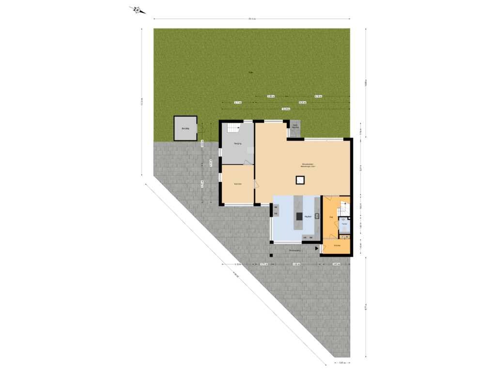 View floorplan of Begane Grond Tuin of Sparrendreef 4