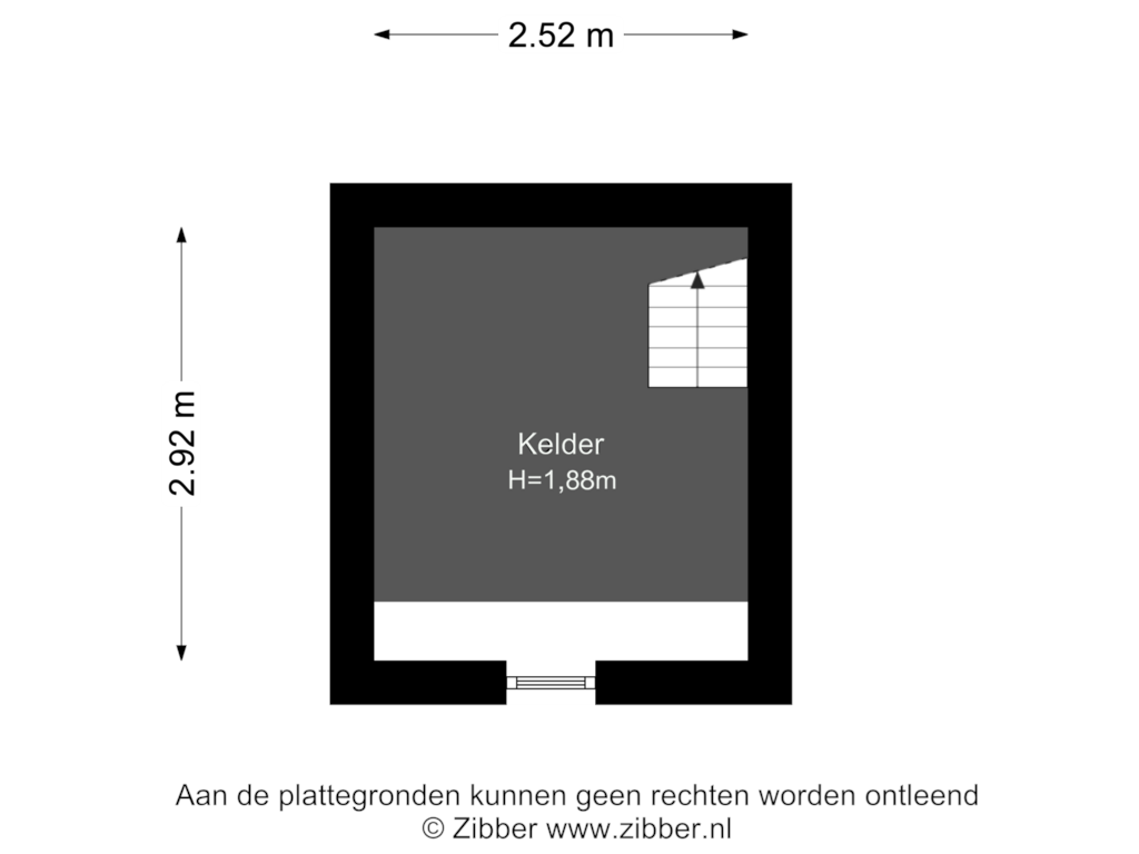 Bekijk plattegrond van Kelder van Damkensvoetpad 1