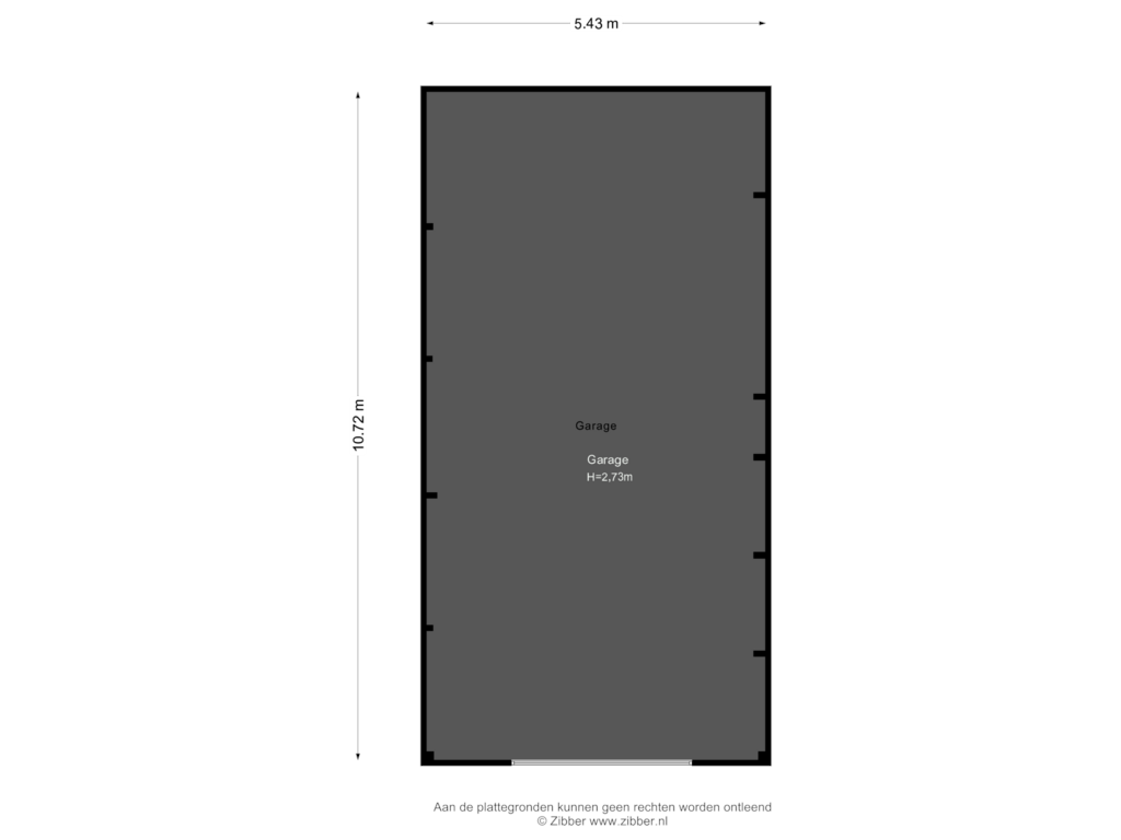 Bekijk plattegrond van Garage van Damkensvoetpad 1