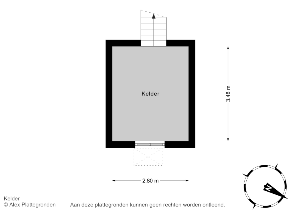 Bekijk plattegrond van Kelder van Zijdeweg 26