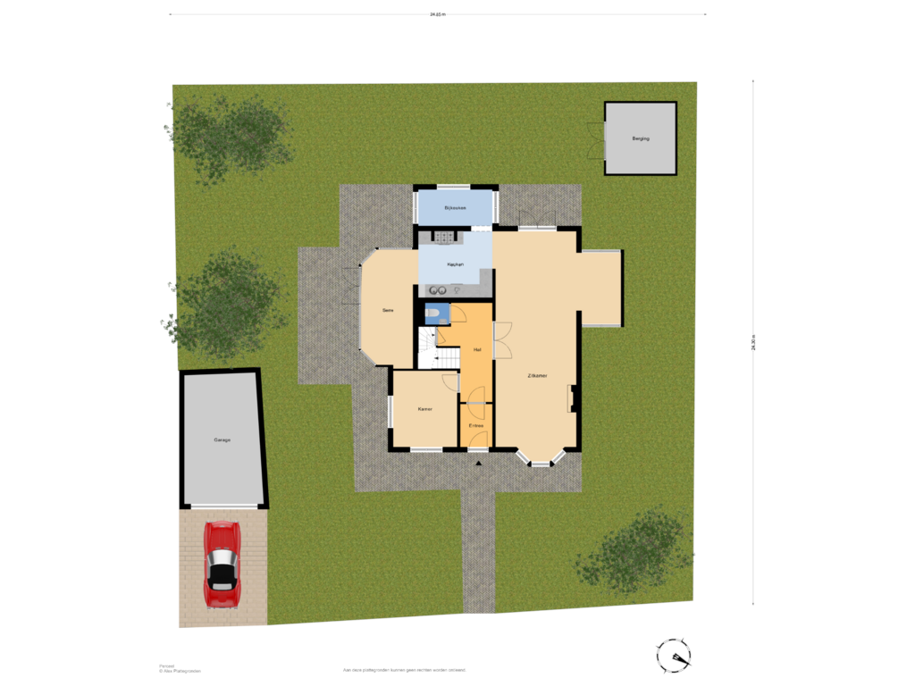 Bekijk plattegrond van Perceel van Zijdeweg 26