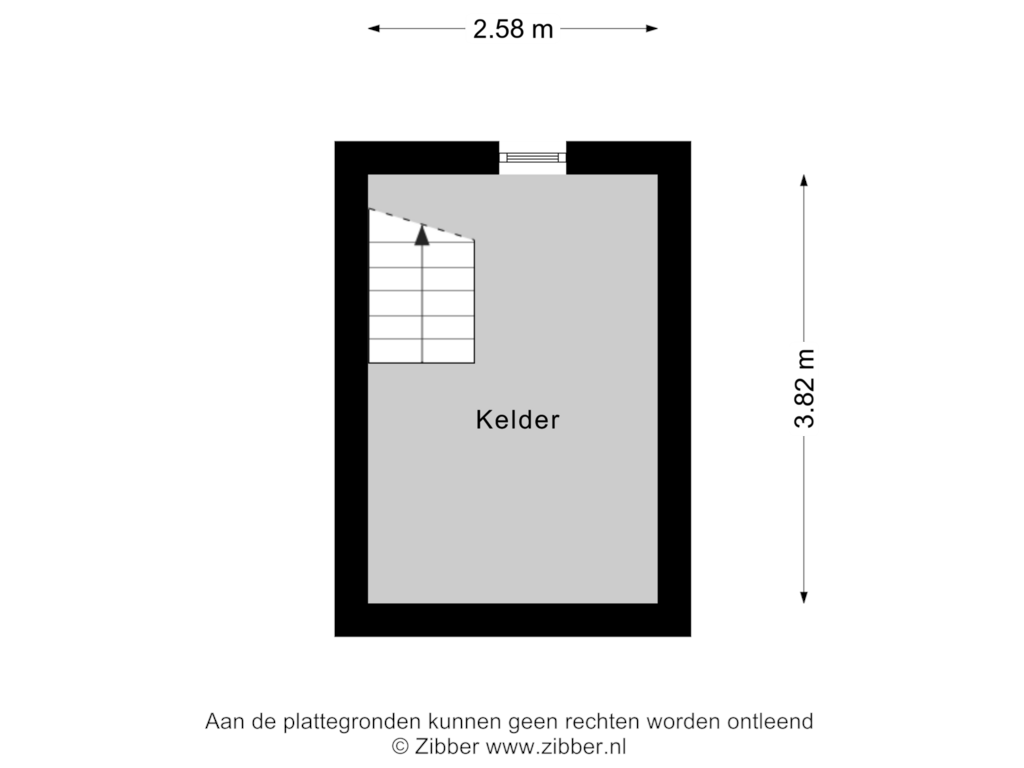 Bekijk plattegrond van Kelder van Opwettenseweg 48