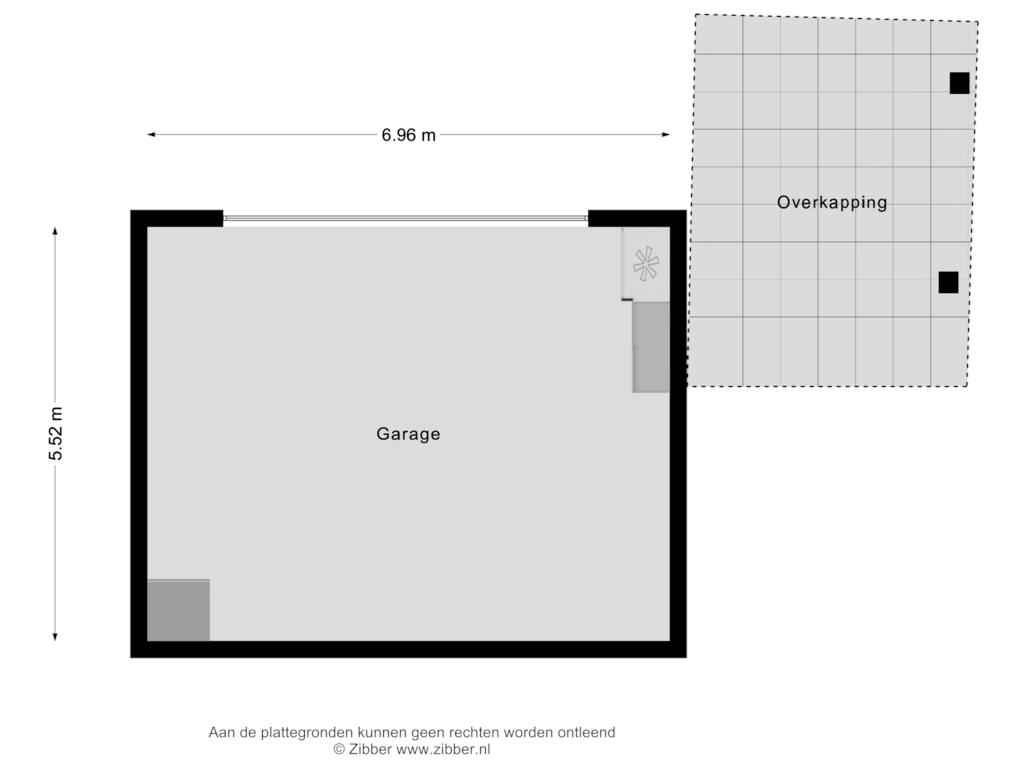 Bekijk plattegrond van Garage van Opwettenseweg 48