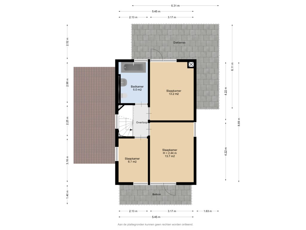 Bekijk plattegrond van 1e Verdieping van Nei de Feart 15