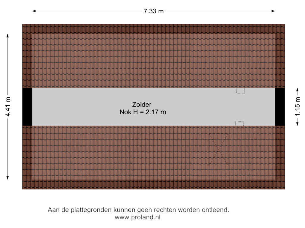 View floorplan of Berging Verdieping of Watermolendijk 5