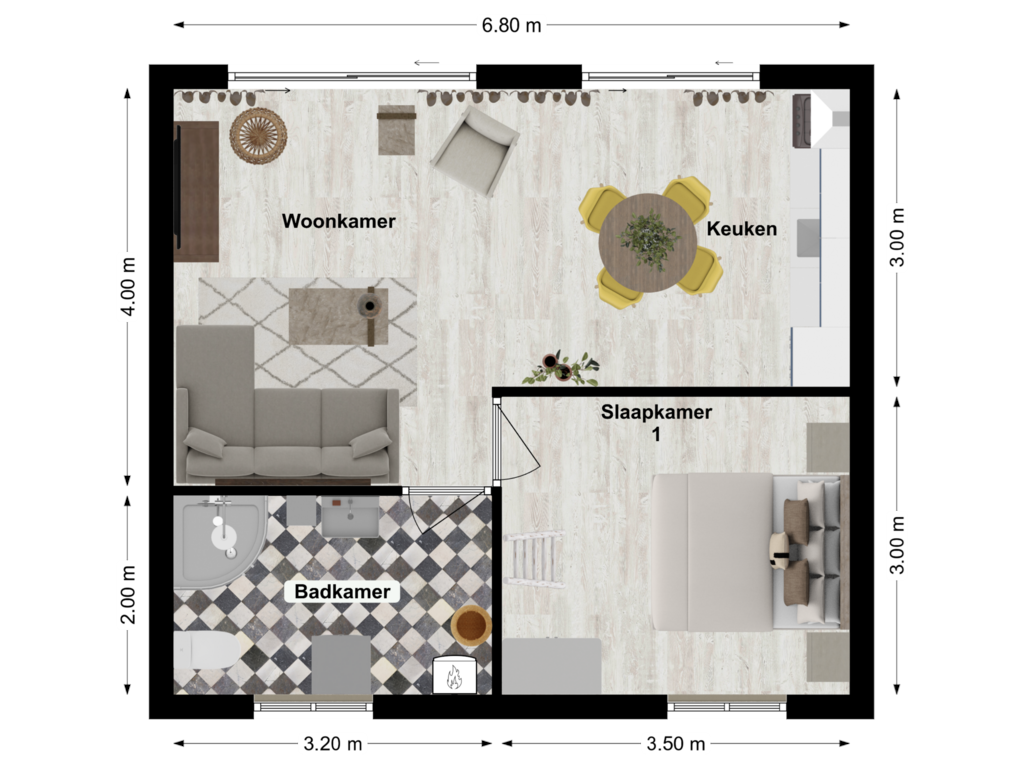 Bekijk plattegrond van First floor van Veense Put 77-79