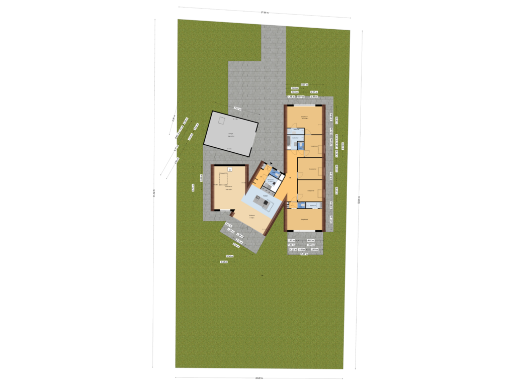 View floorplan of Situatie of Sportlaan 3-B