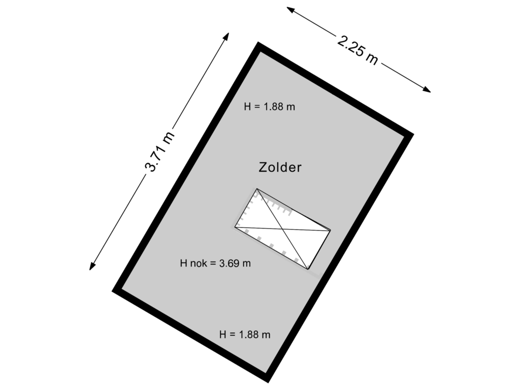 View floorplan of 1e Verdieping of Sportlaan 3-B