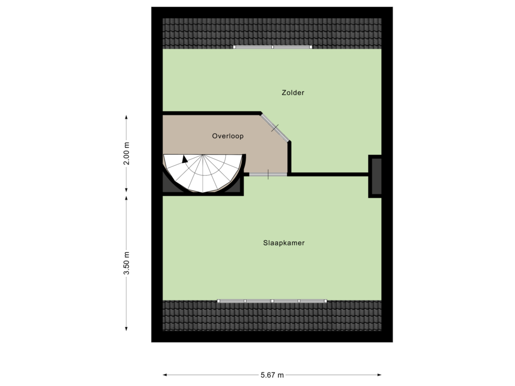 View floorplan of 2e Verdieping of Beatrixlaan 11