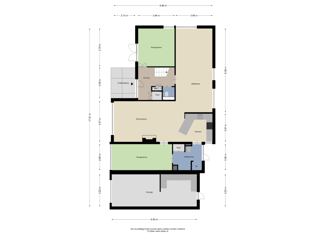 Bekijk plattegrond van Begane Grond van Roode Kruislaan 4