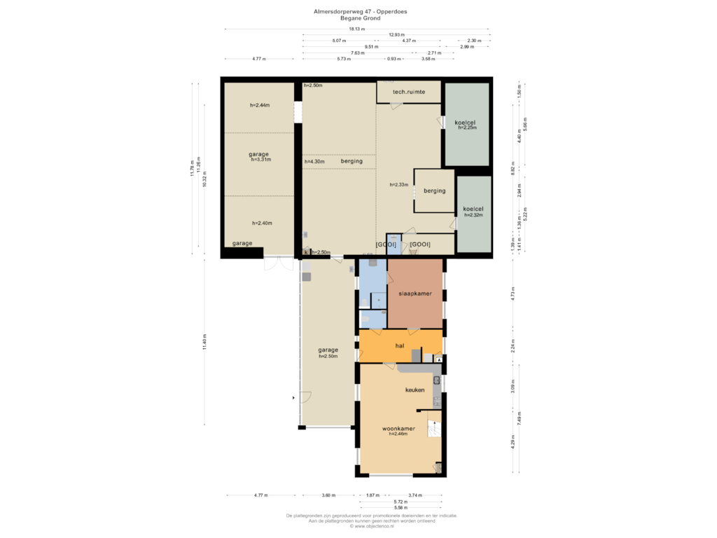 Bekijk plattegrond van BEGANE GROND van Almersdorperweg 47