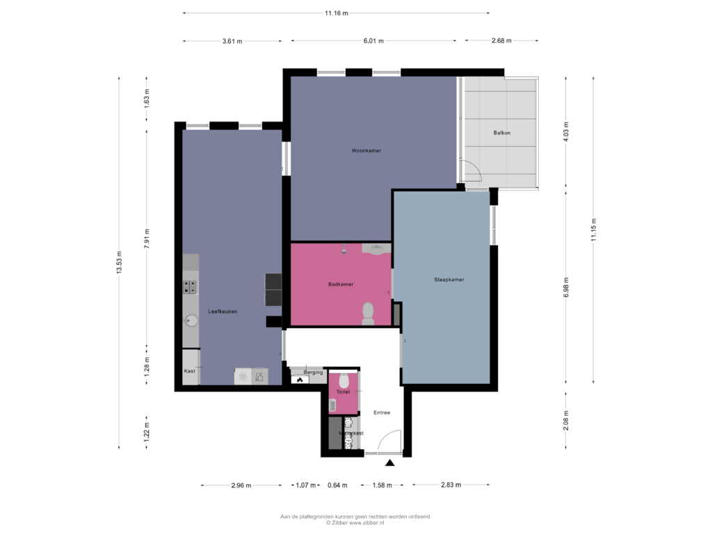 Bekijk plattegrond van Appartement van Ringovenstraat 27-A6