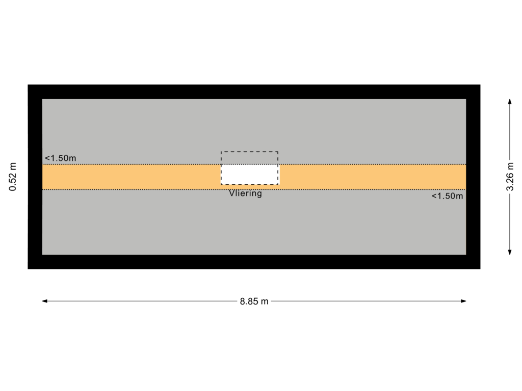 View floorplan of Vliering of Warmenbossenweg 3-16