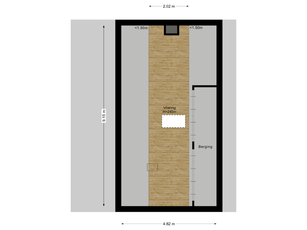 Bekijk plattegrond van Vliering van Kerkendijk 148-A