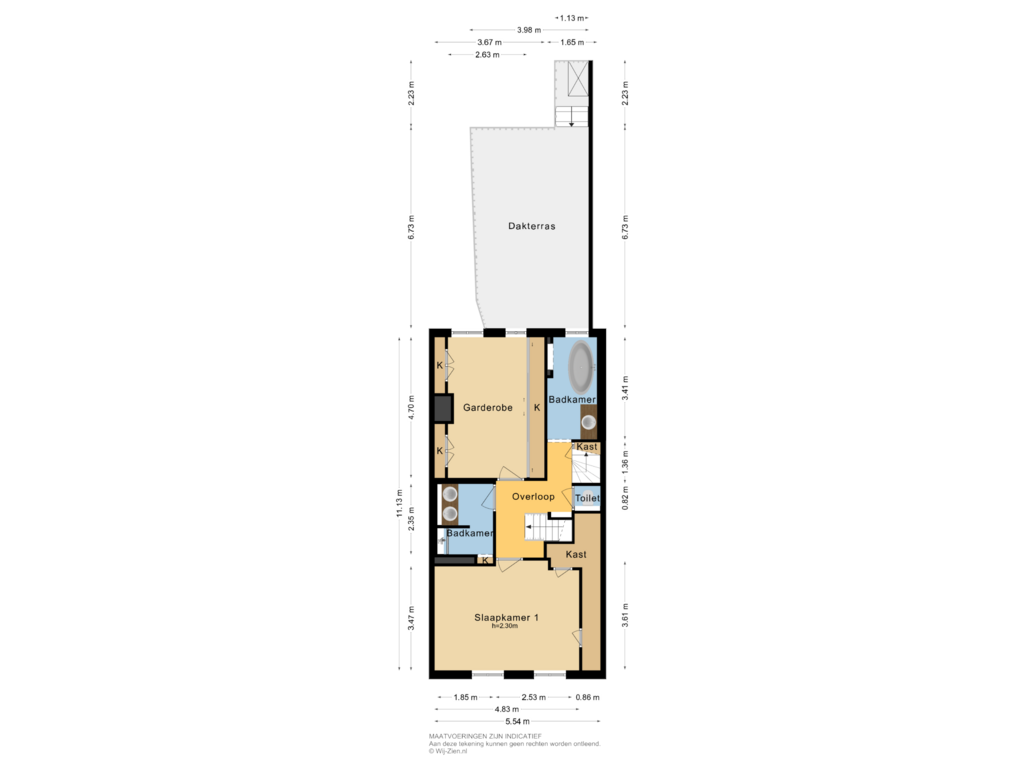 Bekijk plattegrond van Eerste Verdieping van Westhavenkade 37