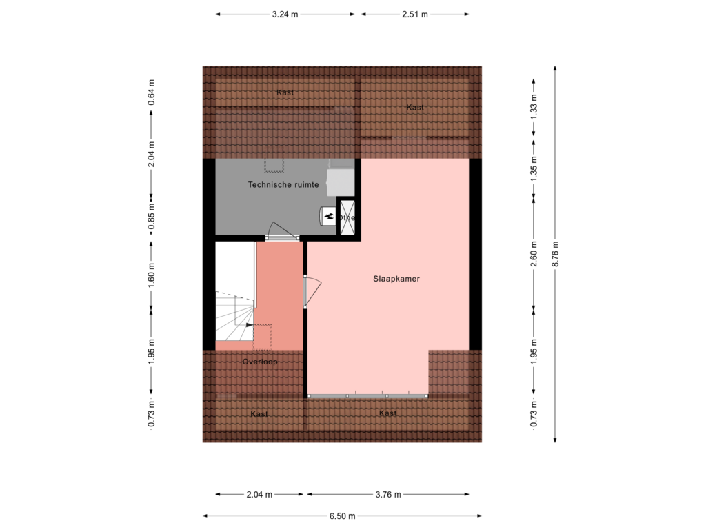 Bekijk plattegrond van floor 2 van Kruiskroft 26