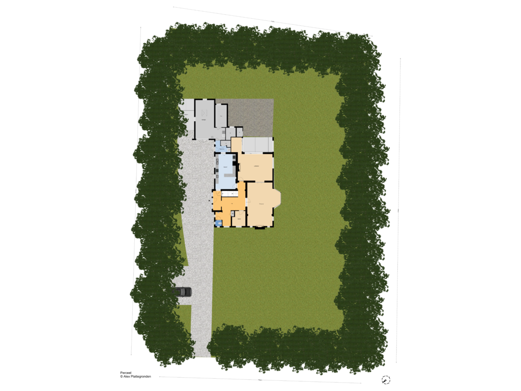 Bekijk plattegrond van Perceel van Groot Haesebroekseweg 21