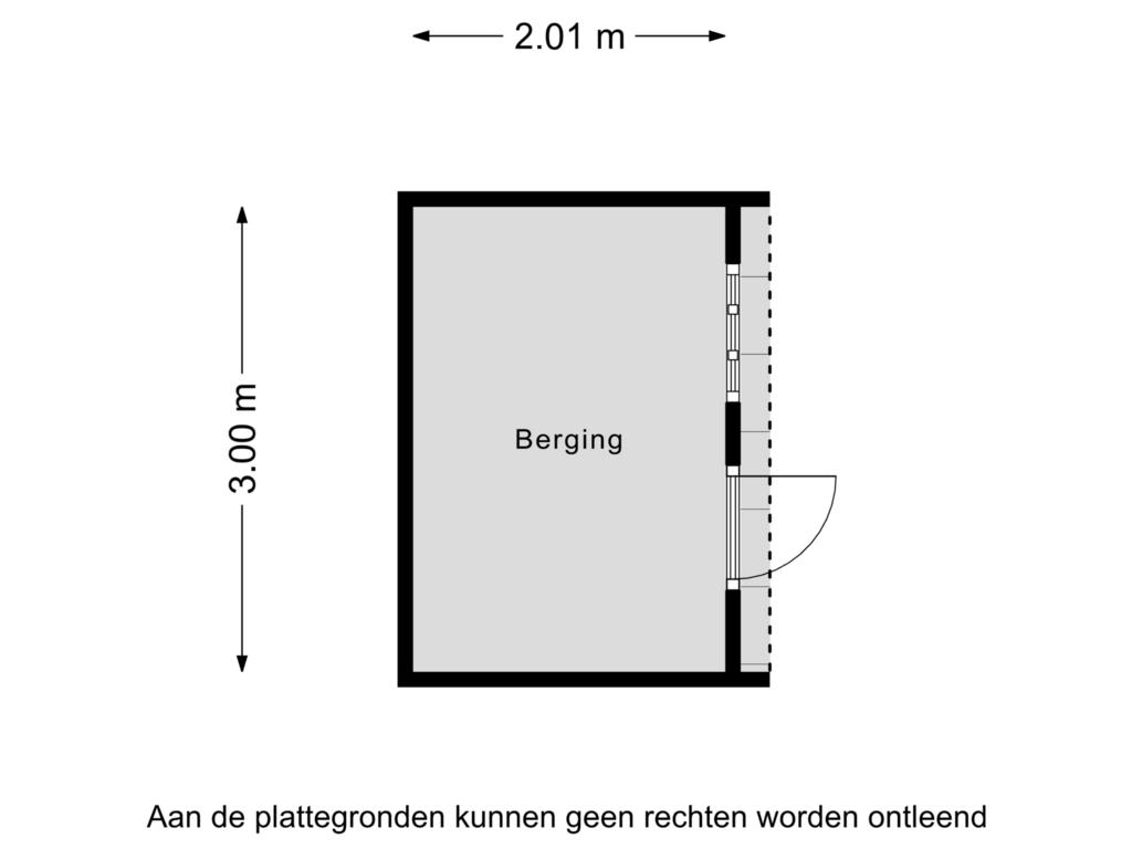 Bekijk plattegrond van Berging van dr. H.C.M. Ghijsenstraat 12