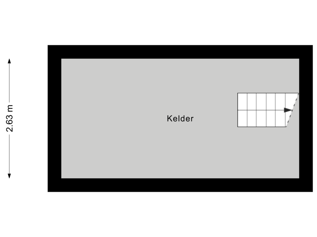 Bekijk plattegrond van Kelder van Hoofdweg 254