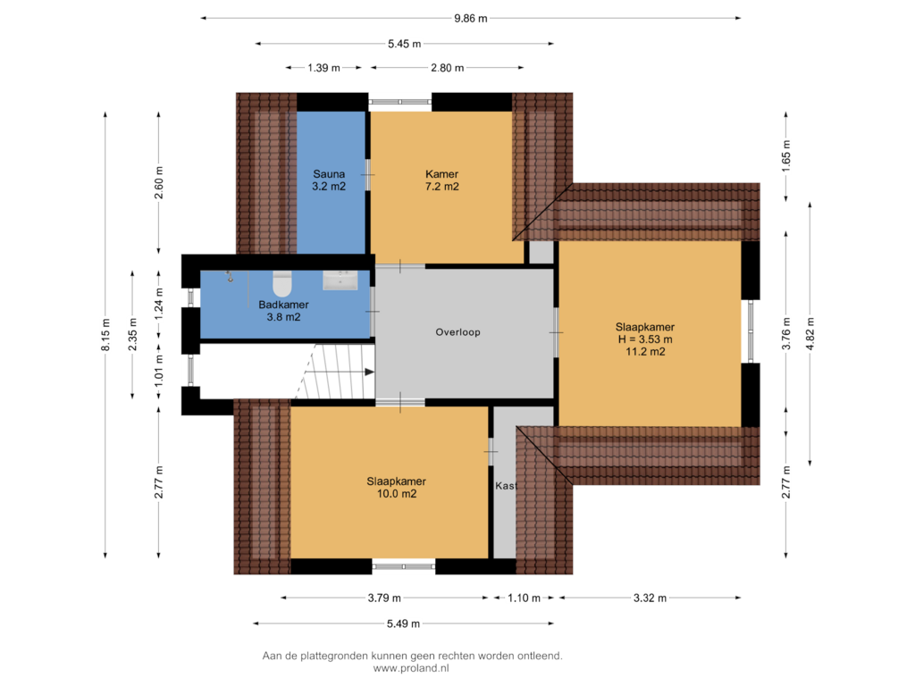 View floorplan of 1e Verdieping of Gagelmaat 4-79