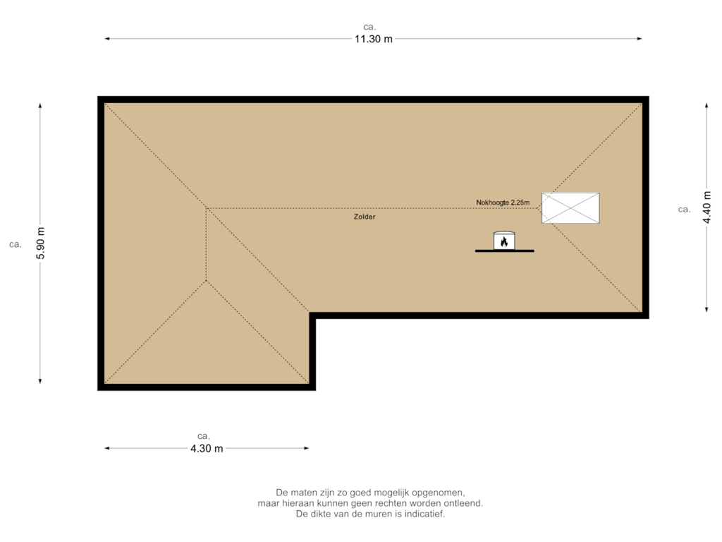 Bekijk plattegrond van 2e Verdieping van Kievit 20