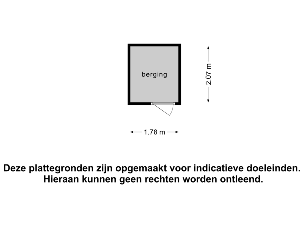 Bekijk plattegrond van Berging van Doelenstraat 25-10