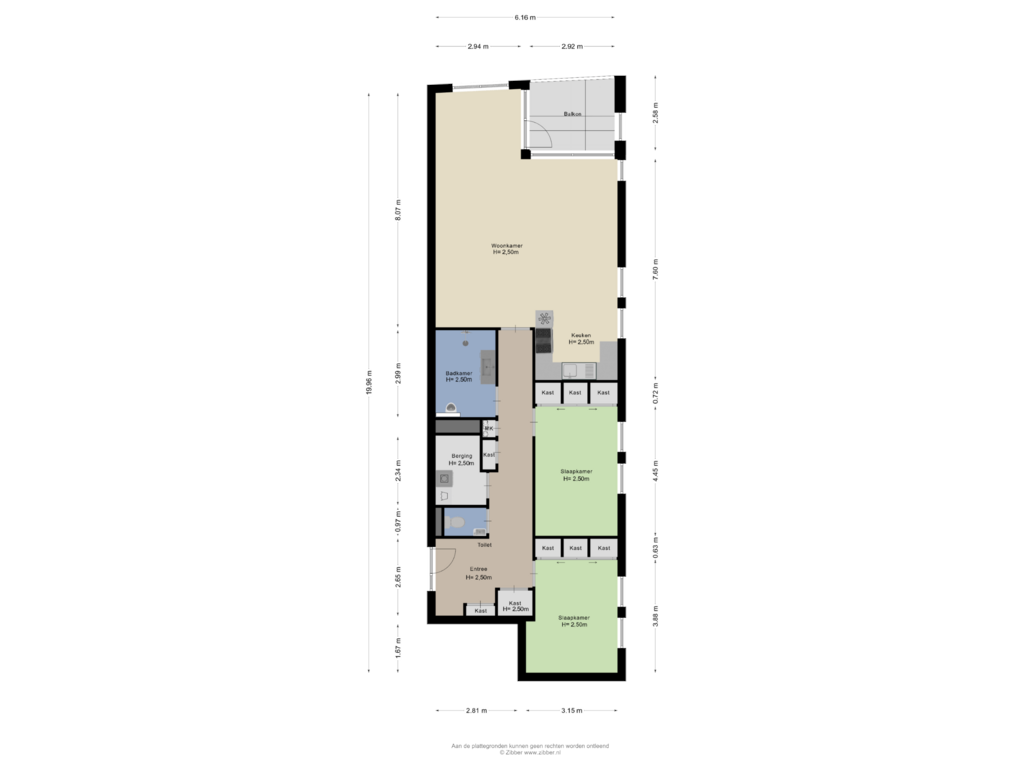 Bekijk plattegrond van Appartement van Reling 65