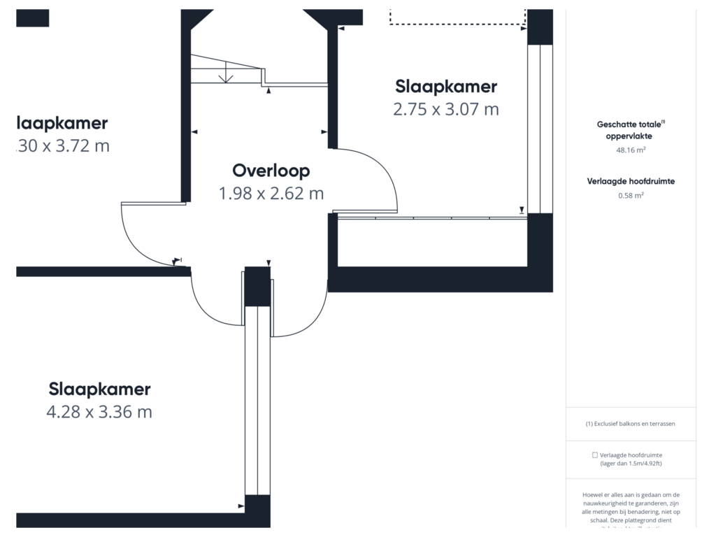 View floorplan of Tweede verdieping of Scheldekade 9