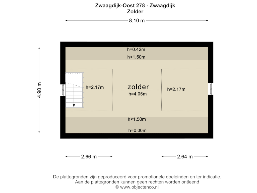 View floorplan of ZOLDER of Zwaagdijk 278