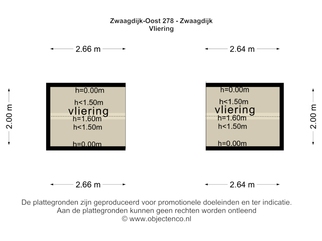 View floorplan of VLIERING of Zwaagdijk 278