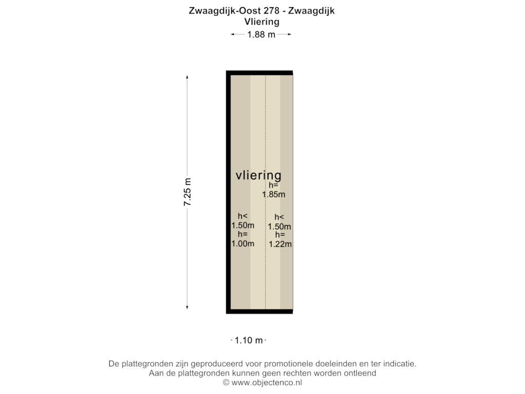 View floorplan of CARPORT VLIERING of Zwaagdijk 278