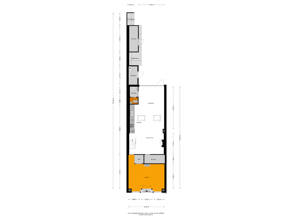 Bekijk plattegrond van Begane grond van Voorstraat 65