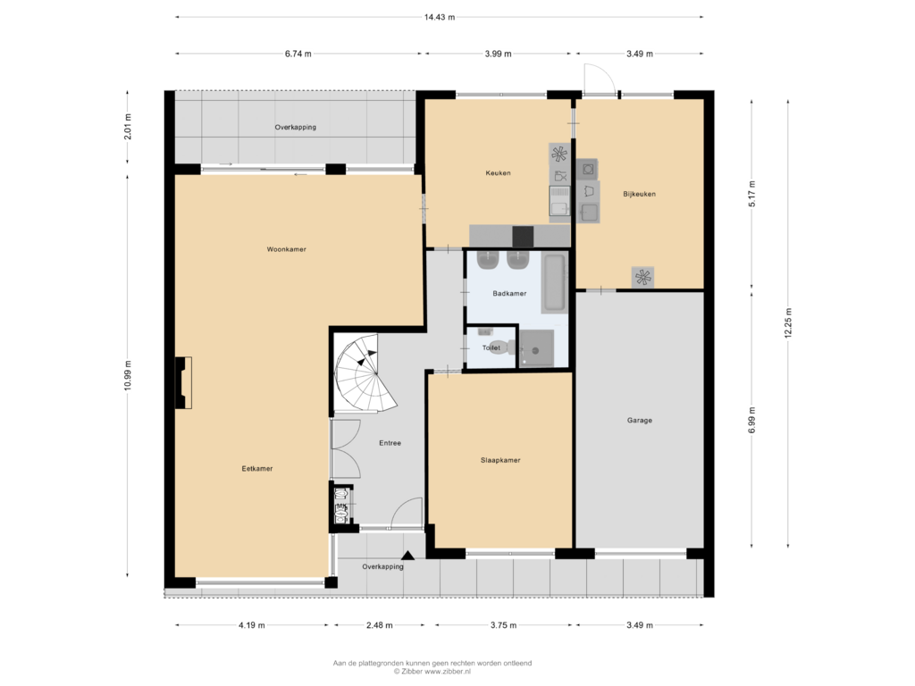 Bekijk plattegrond van Begane grond van Winselerhofstraat 8