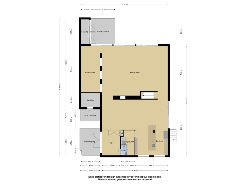 Bekijk plattegrond van Begane grond van Westgroeneweg 67