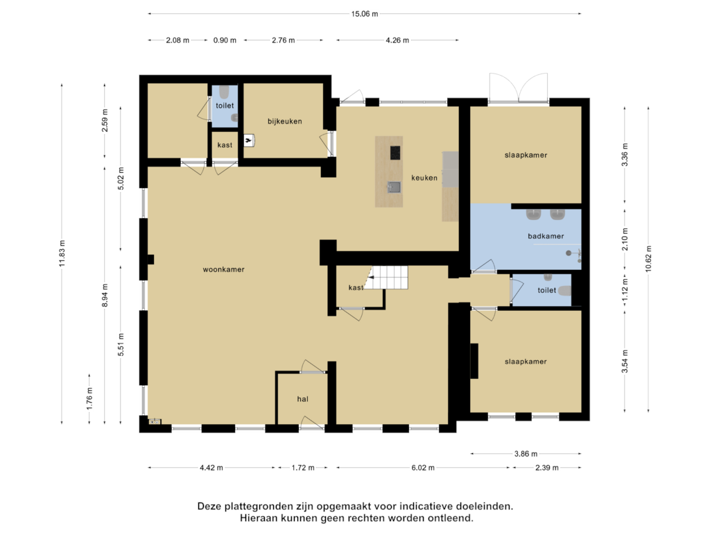 Bekijk plattegrond van begane grond van Dam 3