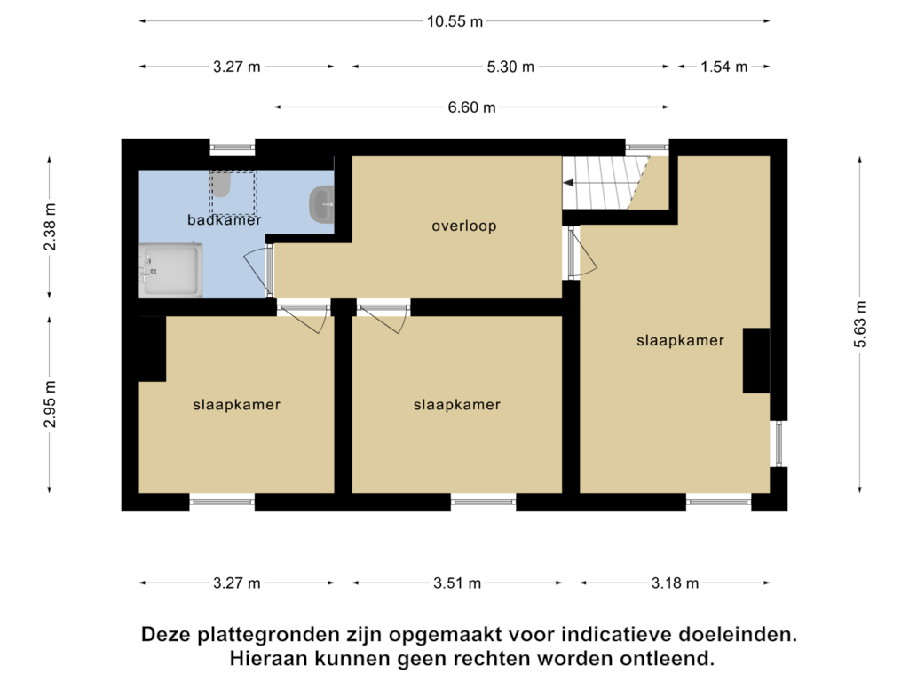 Bekijk plattegrond van 1e verdieping van Dam 3