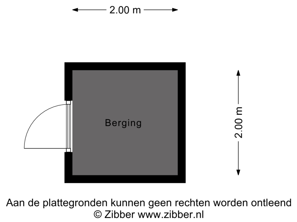 Bekijk plattegrond van Berging van Kuiltjesweg 44-235