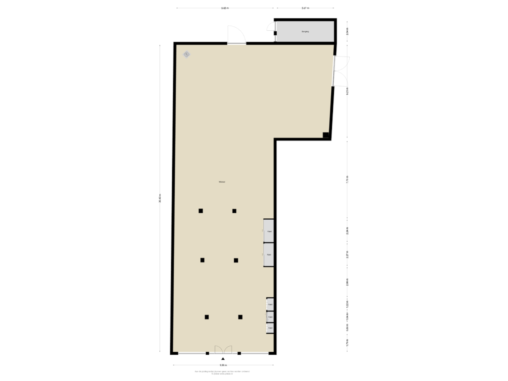 Bekijk plattegrond van Begane Grond van Slotemaker de Bruïneweg 5