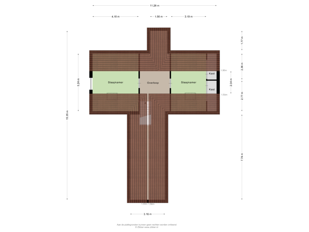 Bekijk plattegrond van Zolder van Voorstraat 145