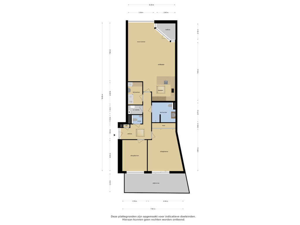 Bekijk plattegrond van Appartement van Bouwstraat 11