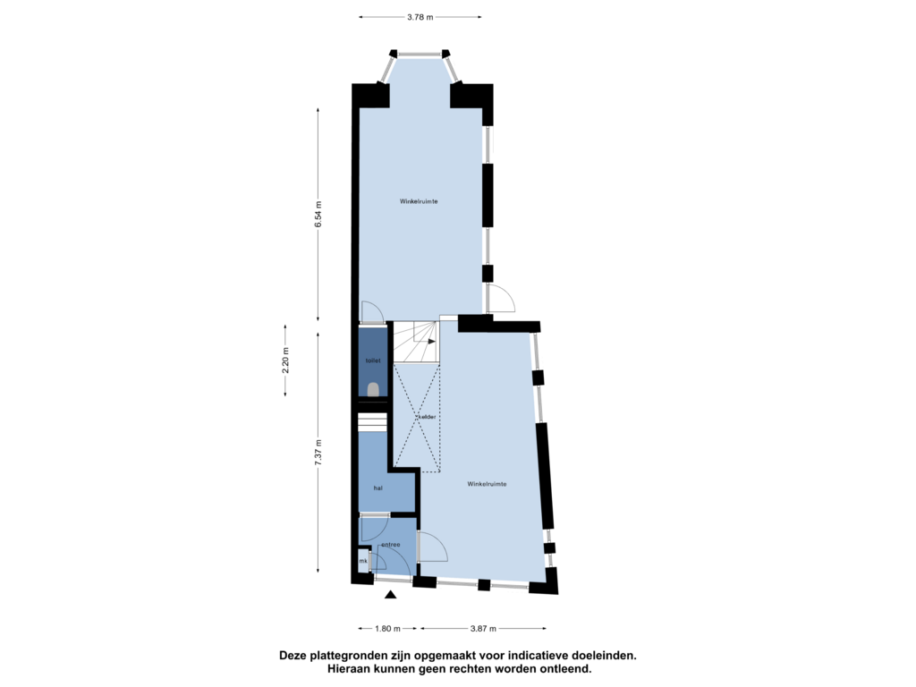 Bekijk plattegrond van Begane Grond van Voorstraat 96