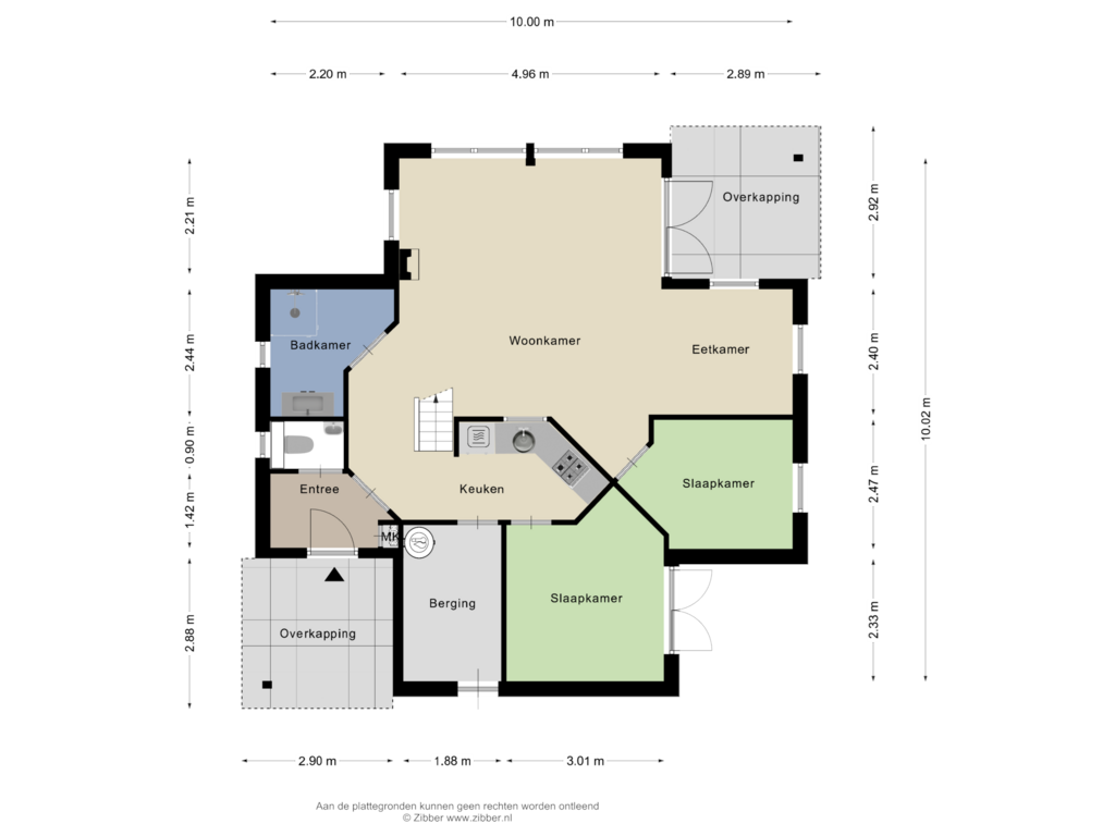 Bekijk plattegrond van Begane grond van Veerse Meerdreef 68