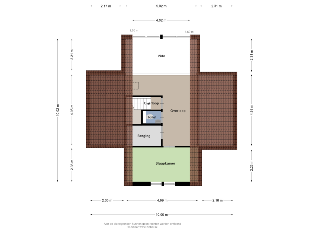 View floorplan of Eerste verdieping of Veerse Meerdreef 68