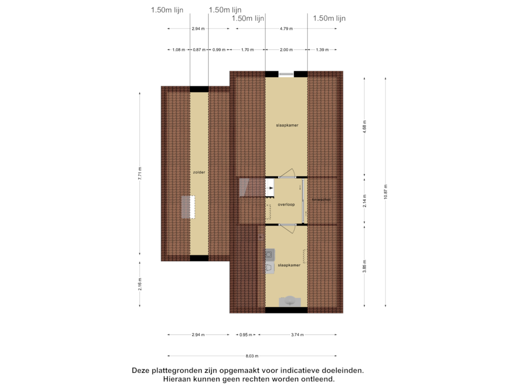 Bekijk plattegrond van Zolder van de Akkers 4