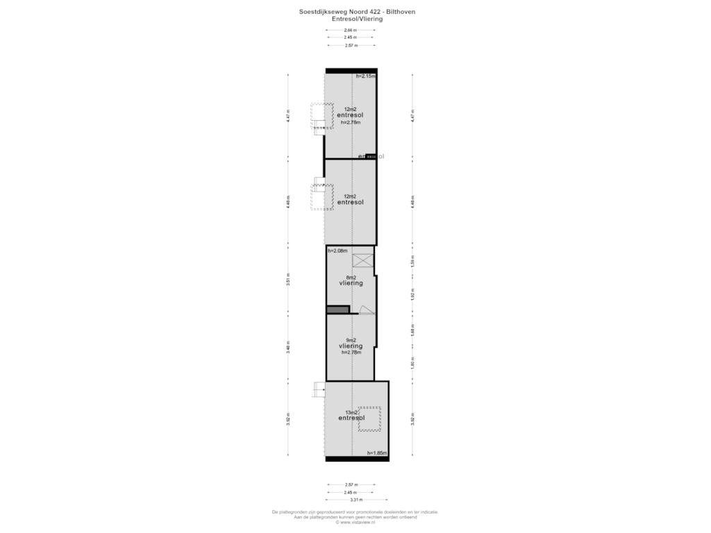 Bekijk plattegrond van TWEEDE VERDIEPING van Soestdijkseweg Noord 422