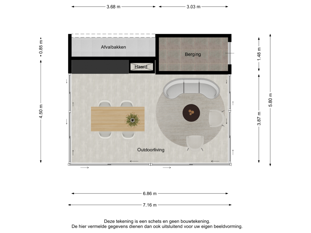 Bekijk plattegrond van Outdoorliving van Weerwilleweg 13